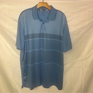 Adidas Short Sleeve Polo Golf Shirt Short Sleeve 2XL Light Blue